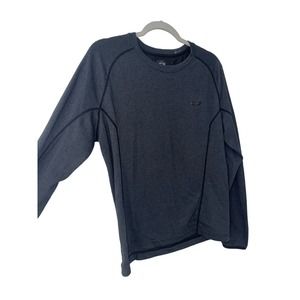 Men's Oakley Grey Solid Long Sleeve T-Shirt Large Stretch Crew Light Baselayer